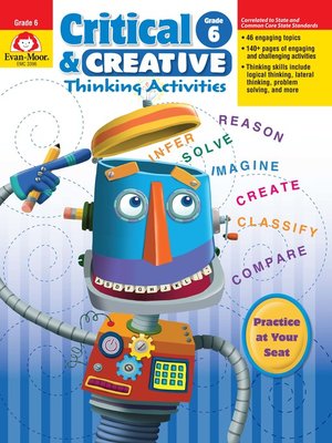 cover image of Critical and Creative Thinking Activities, Grade 6+